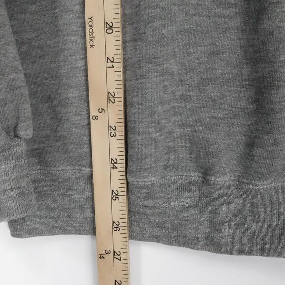 Vintage Jerzees Sweater Mens XL Gray Crewneck Pullover Made USA Raglan 80s 90s - Picture 13 of 15